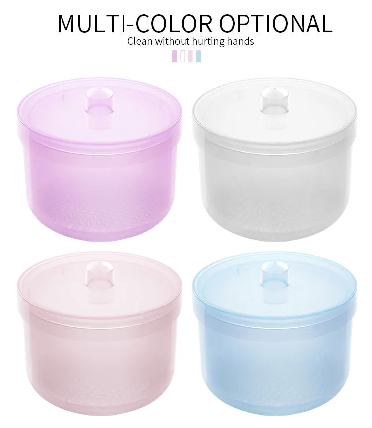 Nail Drill Bits Disinfection Box Double Layer Filtration Cleaning Box Manicure Storage Case Nail Brush Cleaning Container