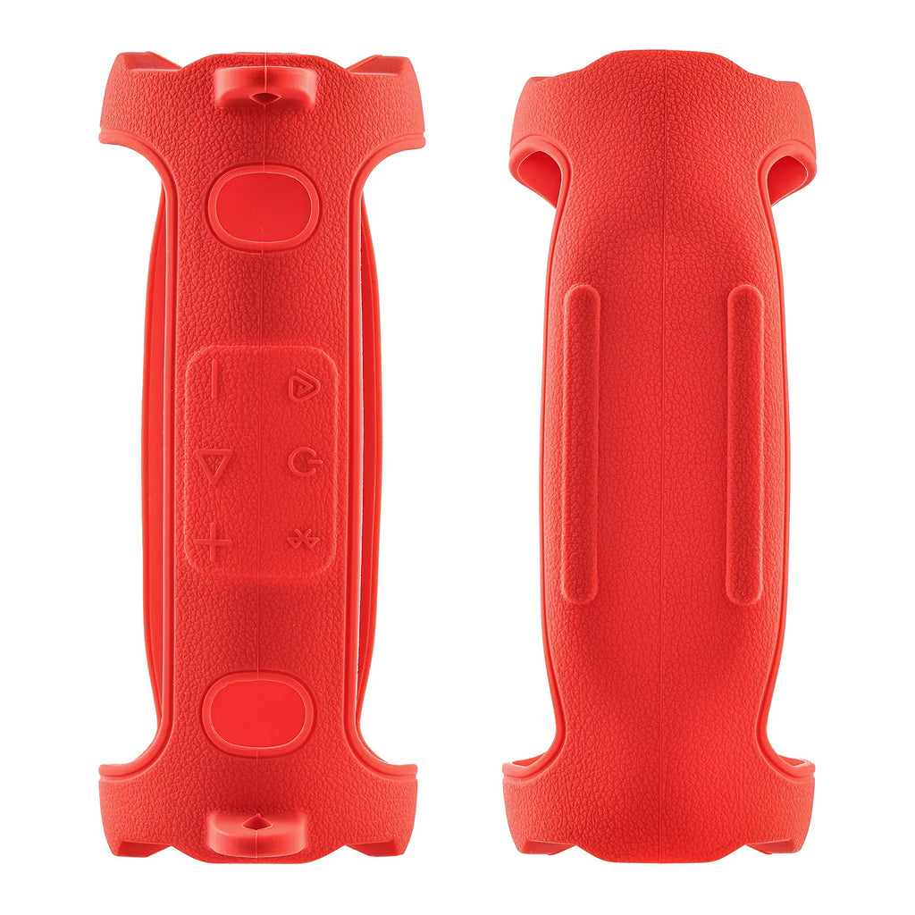 Portable Bluetooth Speaker Carry Silicone Case,Soft Protective Sleeve Cover with Shoulder Strap for JBL Charge 6 Speaker
