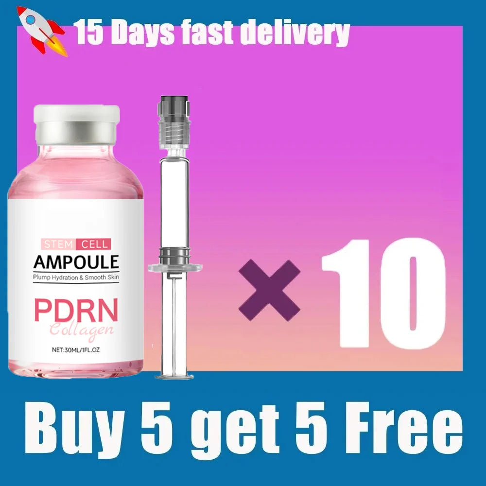 Stem Cell Ampoule Essence, Pink PDRN Ampoule, Collagen Moisturizing Anti-Aging Essence