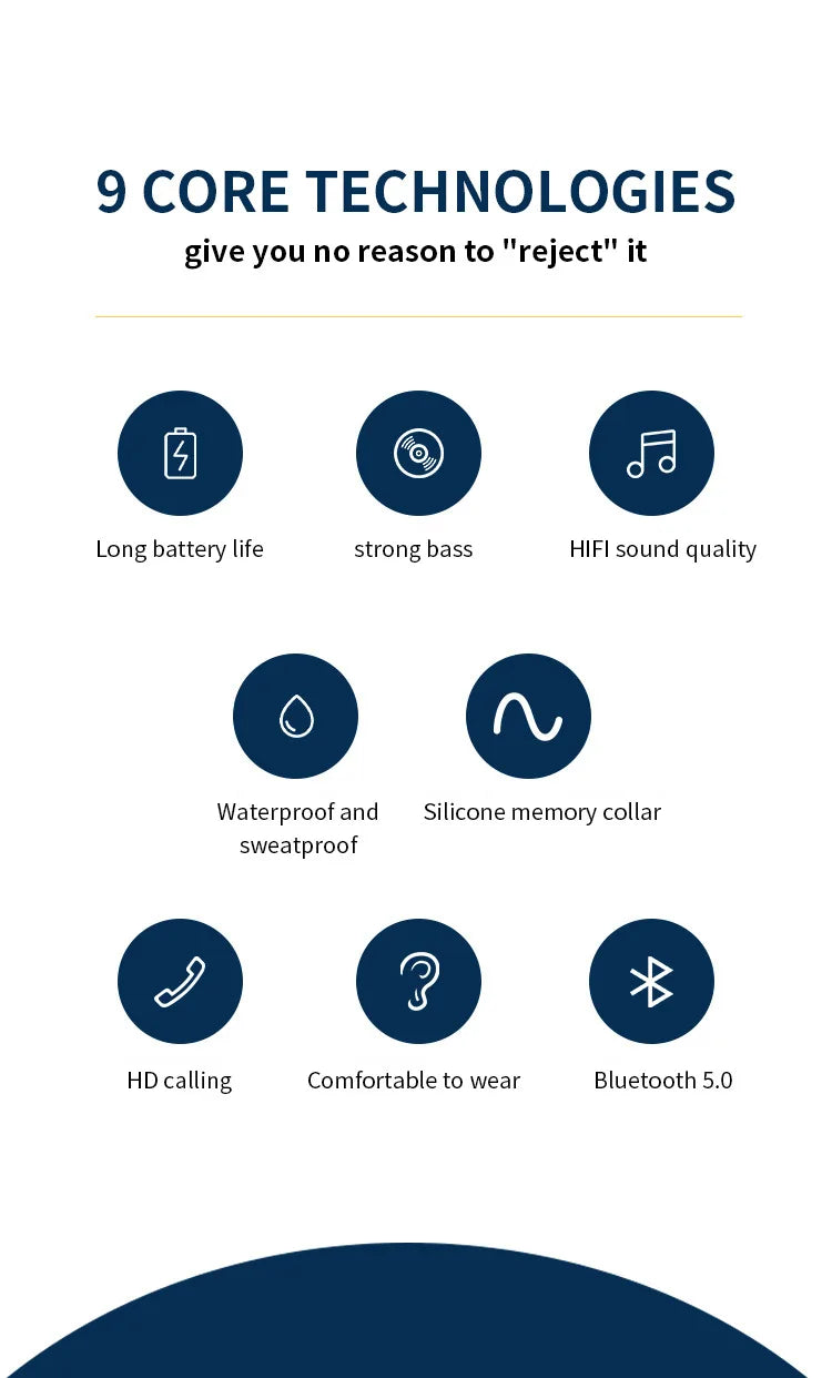 Wireless Bluetooth 5.0 Headphone Neckband Magnetic Earphones Sport Running Earbuds Waterproof Headset With Mic For iPhone Realme