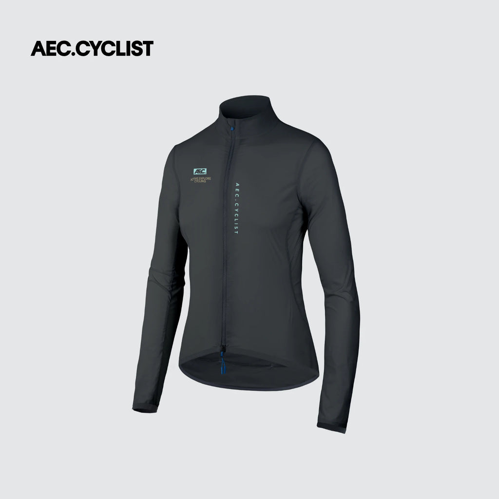 AEC.CYCLIST Windbreaker Cycling Jacket Men Women Ultra Light Quick Dry Cycling Jersey Breathable Bike Coats Zippered Side Pocket
