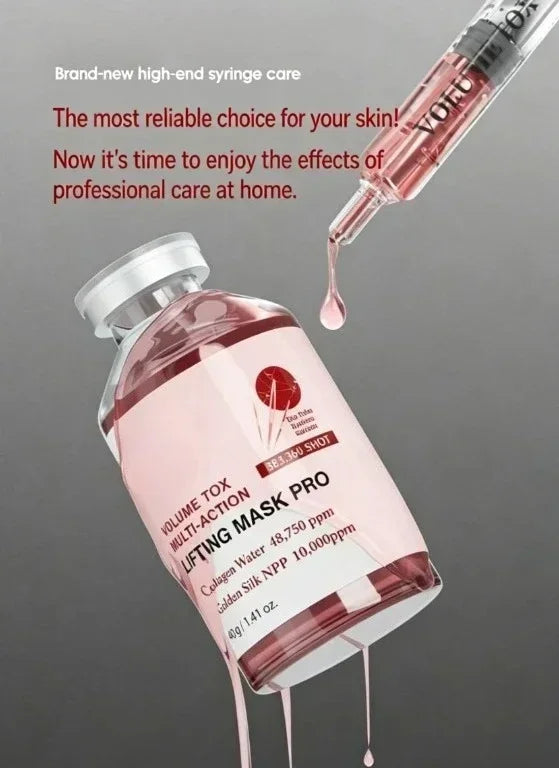 V Face Shaping Serum Lifting Tightening Facial Essence Slim Jawline Reduce Puffy Cheeks Spider Silk Mask