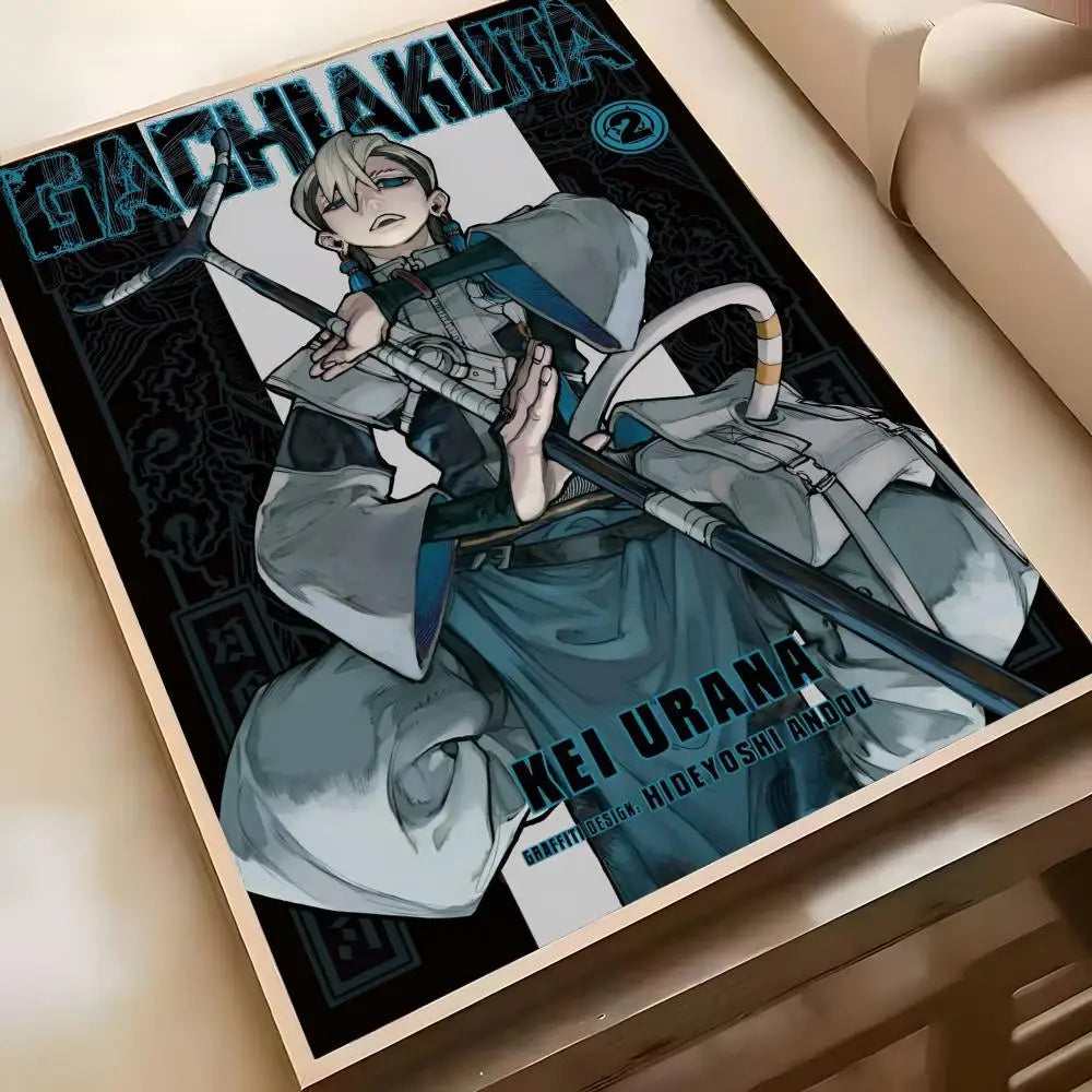 Hot Cool Anime G-Gachiakuta Poster Poster Waterproof HD Wall Art Decal Self-Adhesive Aesthetic Decor For Home Living