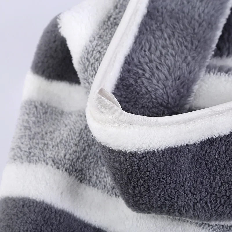 1 Set Striped Face Towel 35x75cm for Bathroom and Soft and Absorbent Quick-Drying Experience Microfiber Bath Towel 70x140cm