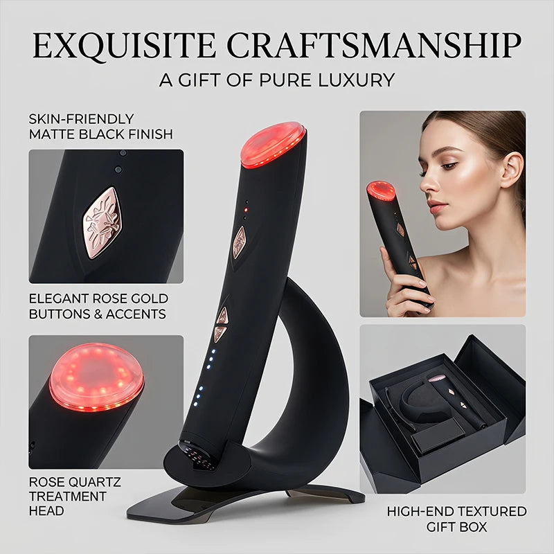 Lesen beauty Multifunction Skin care Device Pro Hot Compress Skin Care LED Light Therapy EMS Face Lifting Beauty Massager beauty
