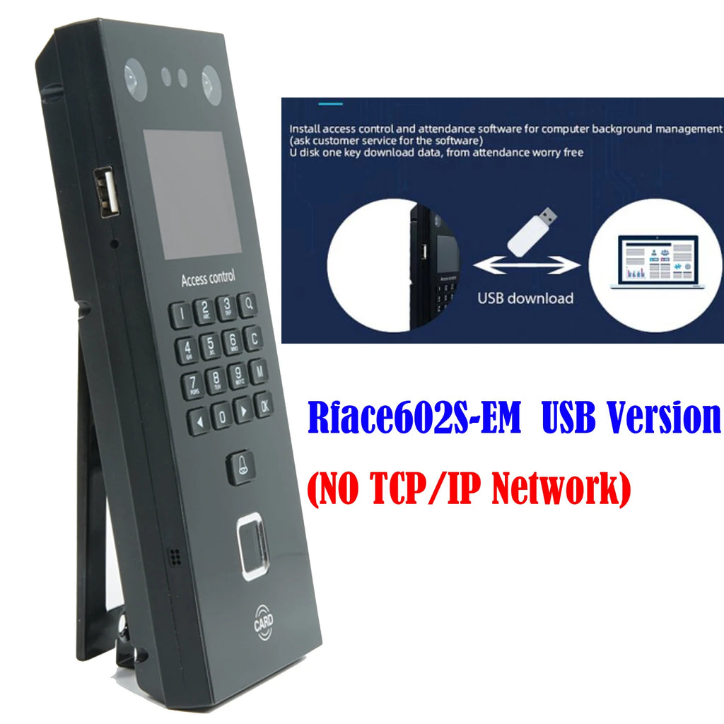 500 Face 300 Figner 2.4Inch LCD TCP/IP USB Biometric Fingerprint Face Access Control Time Attendance System 125khz RFID Card
