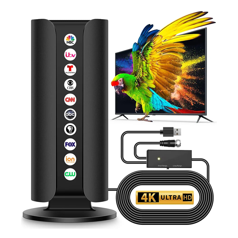 2026 TV Antenna for Smart TV and Old TVs 360° Signal Reception TV Antenna with Amplifier Digital HD TV Antenna
