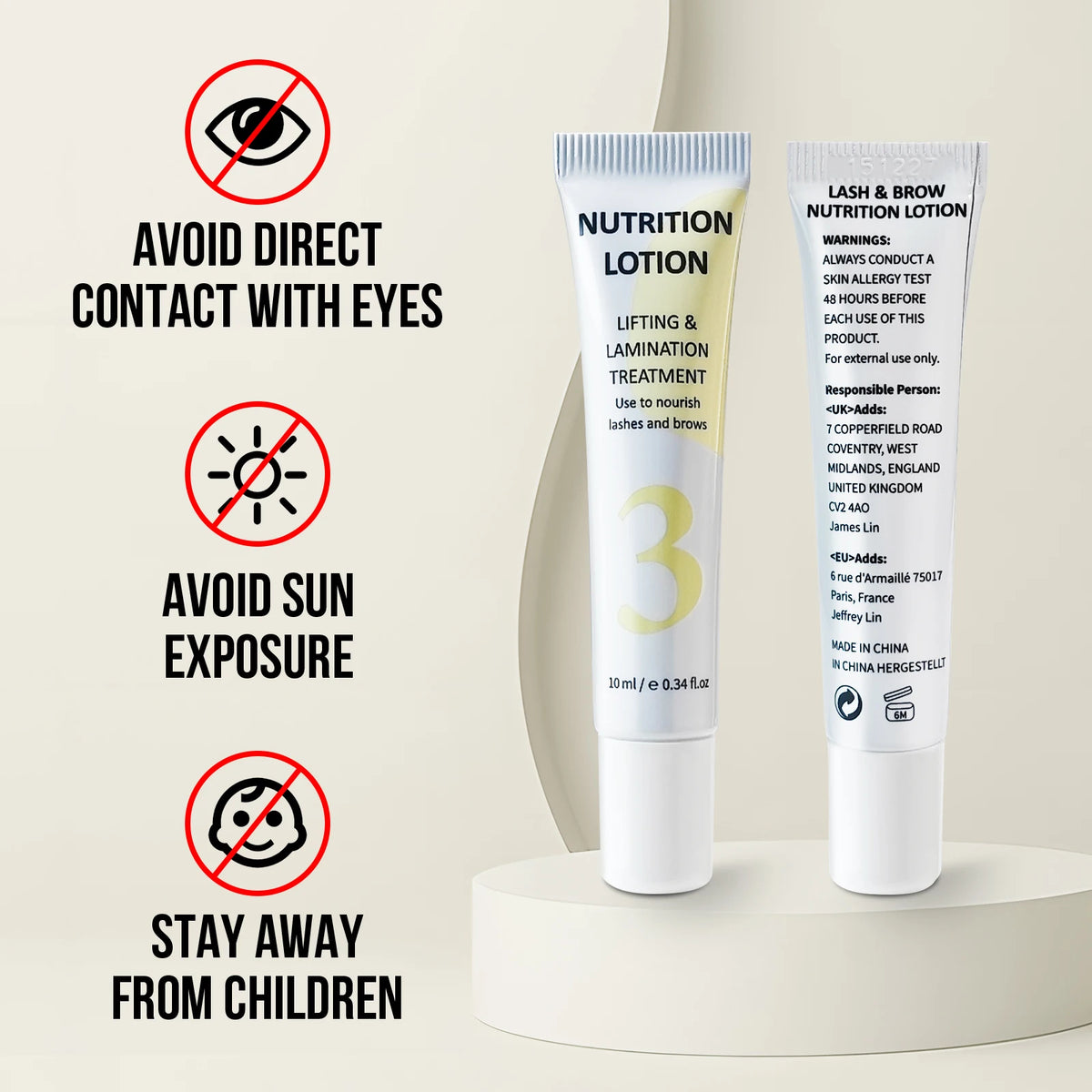 PERMANIA Eyebrows Lift Lotion Single Bottle Brow Lamination Perm Cream 1#2#3 Lotion Emulsion Eyelash Lifting Makeup Tool