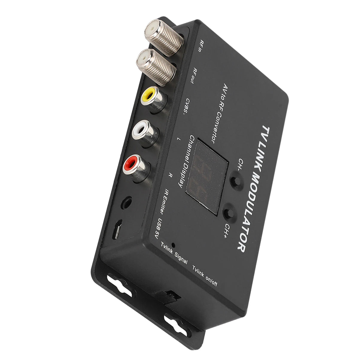 IR Extender Adapter TM70 UHF TV LINK Modulator AV To RF Converter IR Extender With Channel Display Modulator AV To RF Converter