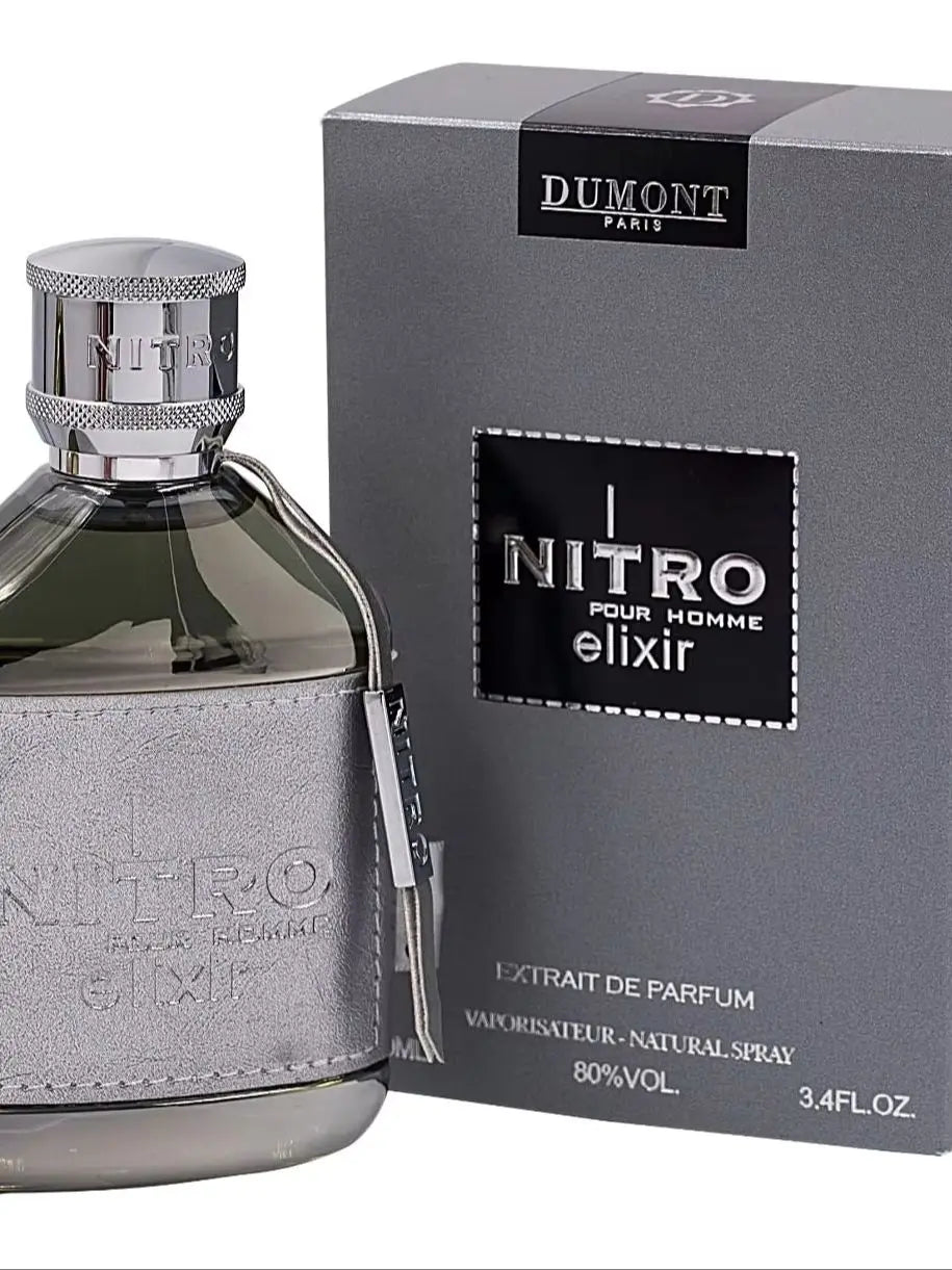 Dumont Nitro Elixir 3.4 Fl Oz Men's Perfume – Bold, Elegant Sensual Scent – Premium Long-Lasting Scent