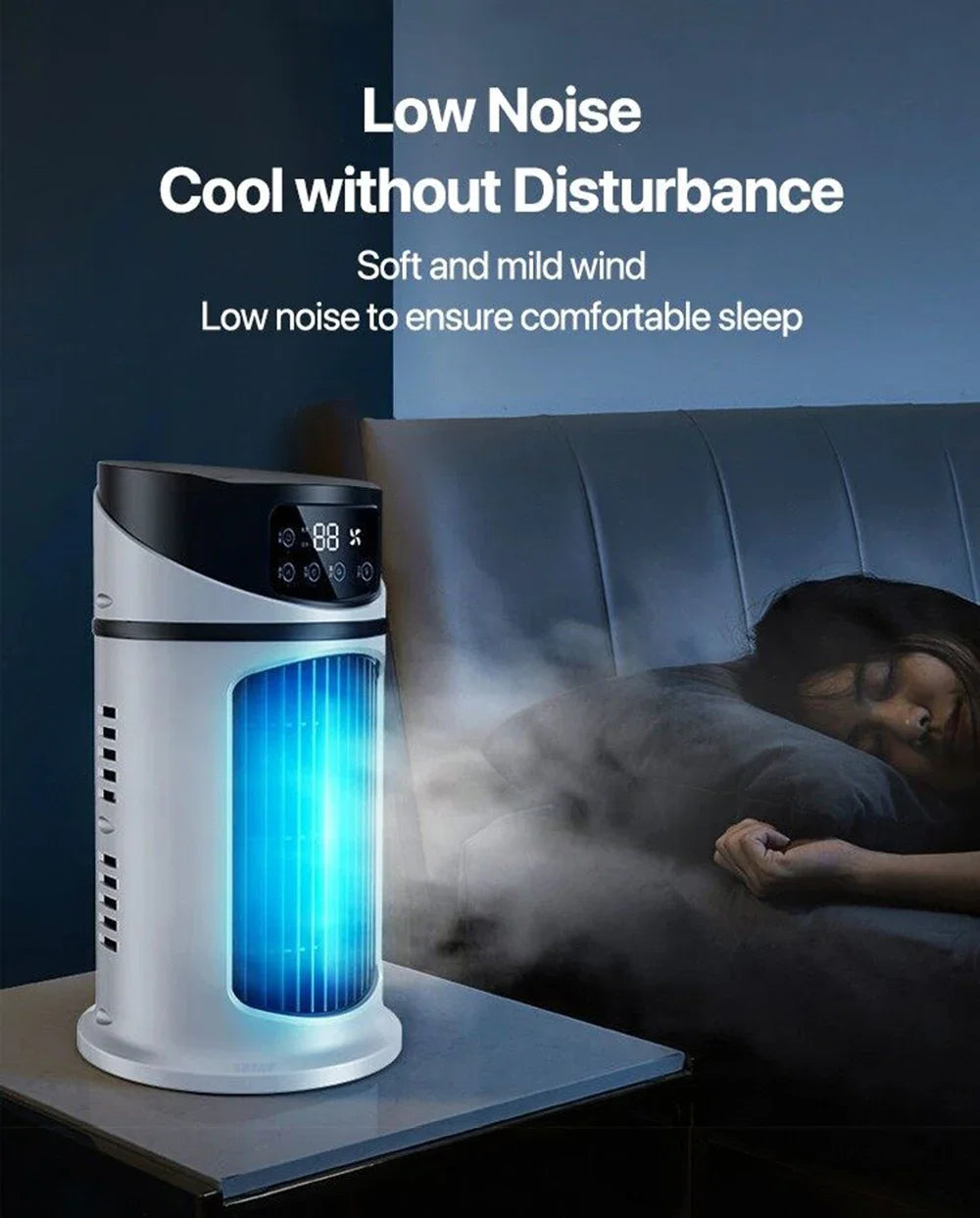 USB Portable Mini Air Conditioner Water Cooling Air Cooler Fan For Home Office