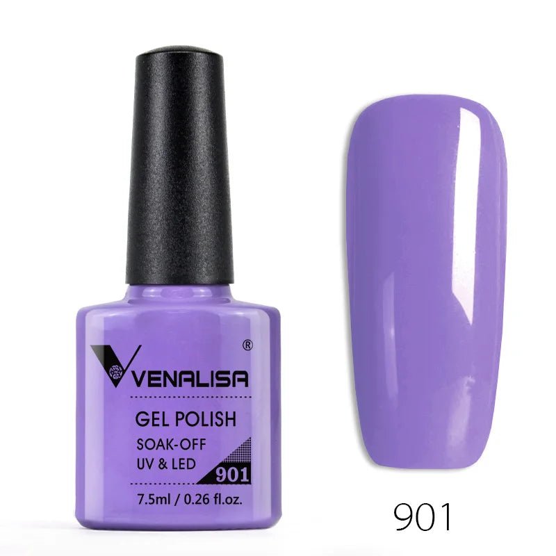 Venalisa Nail Gel Polish Semi Permanent Salon Quality TPO Free Glitter 7.5ml Soak off UV LED Nail Gel Varnish