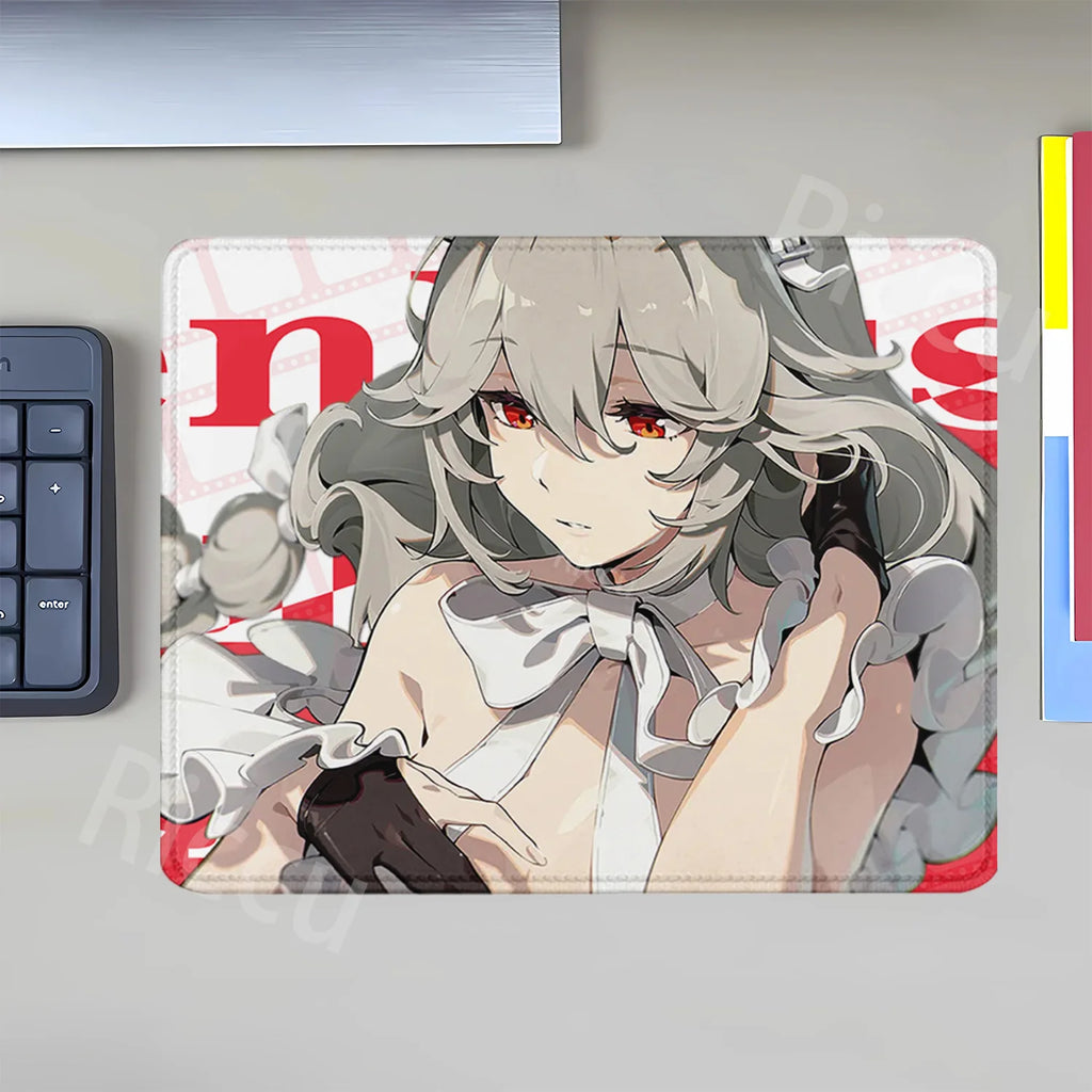 Mouse Pad Zenless Zone Zero Vivian Hoshimi Miyabi Ellen Joe Small Size Mousepad ZZZ Office accessories overlock teclado Desk Mat