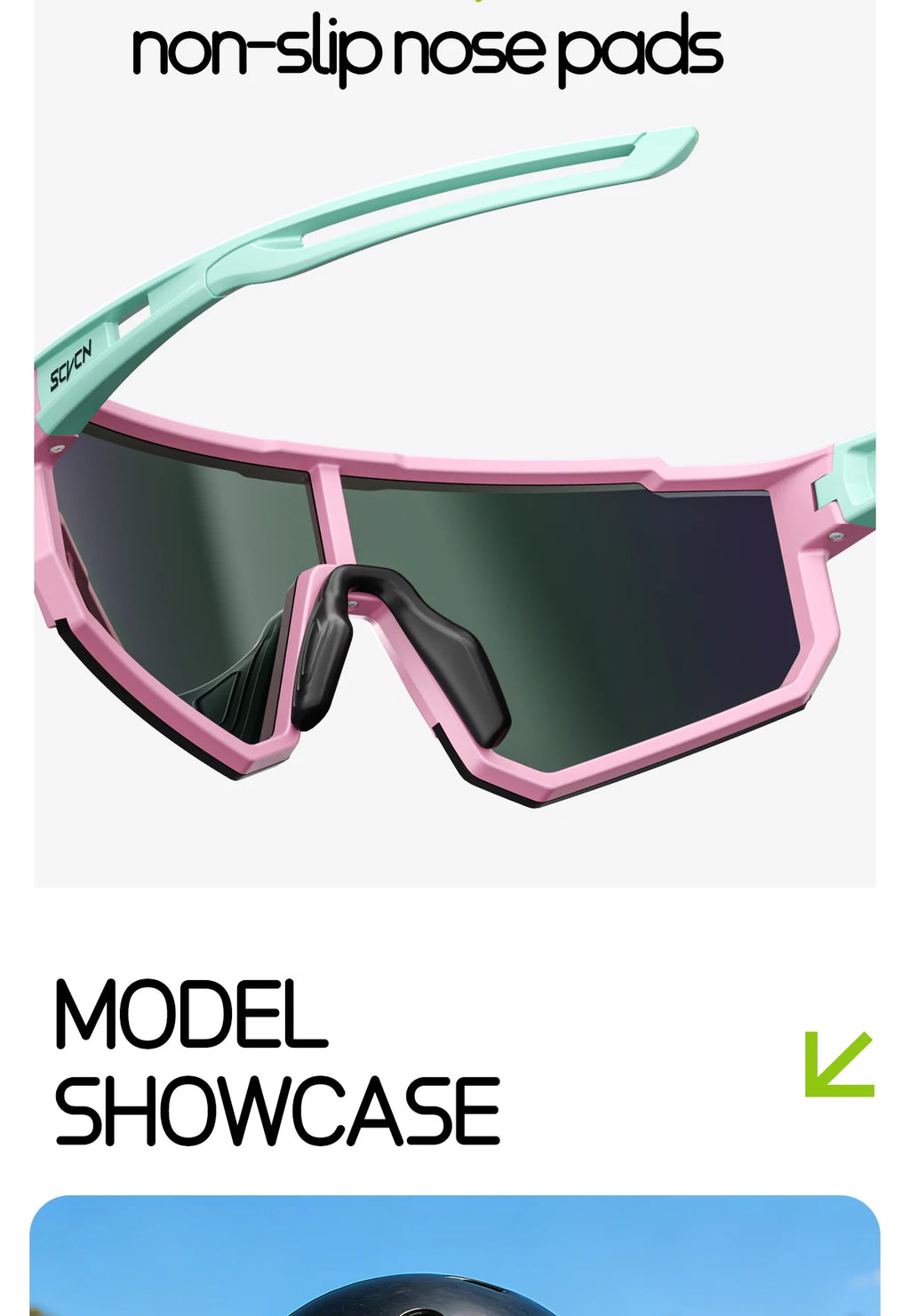 SCVCN Girls Sports Sunglasses Kids Cycling Glasses Photochromic UV400 Boys Baseball Outdoor Eyewear Running Hiking Sunglasses