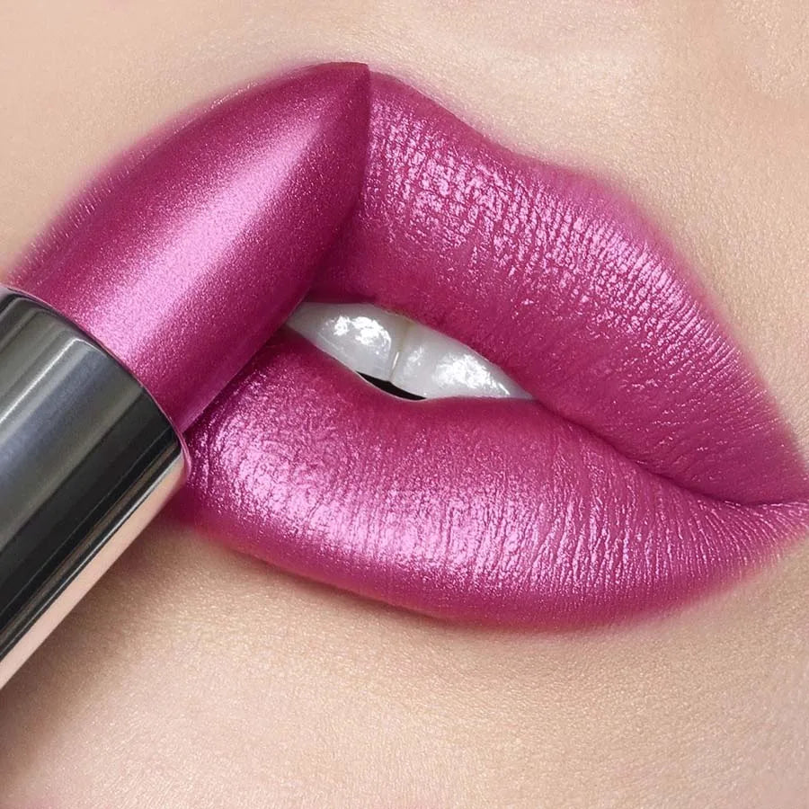 1 PC Red Metallic Lipstick Longlasting Glitter Lip Glaze Waterproof Moisturize Luminous Liptint Shimmer Shiny Lipgloss Makeup