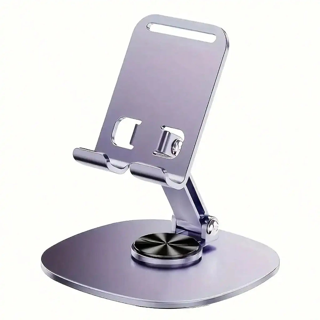 Foldable Universal Metal Phone Desk Stand Rotatable for Live Broadcasts And Lazy Height Adjustment Tablet Support