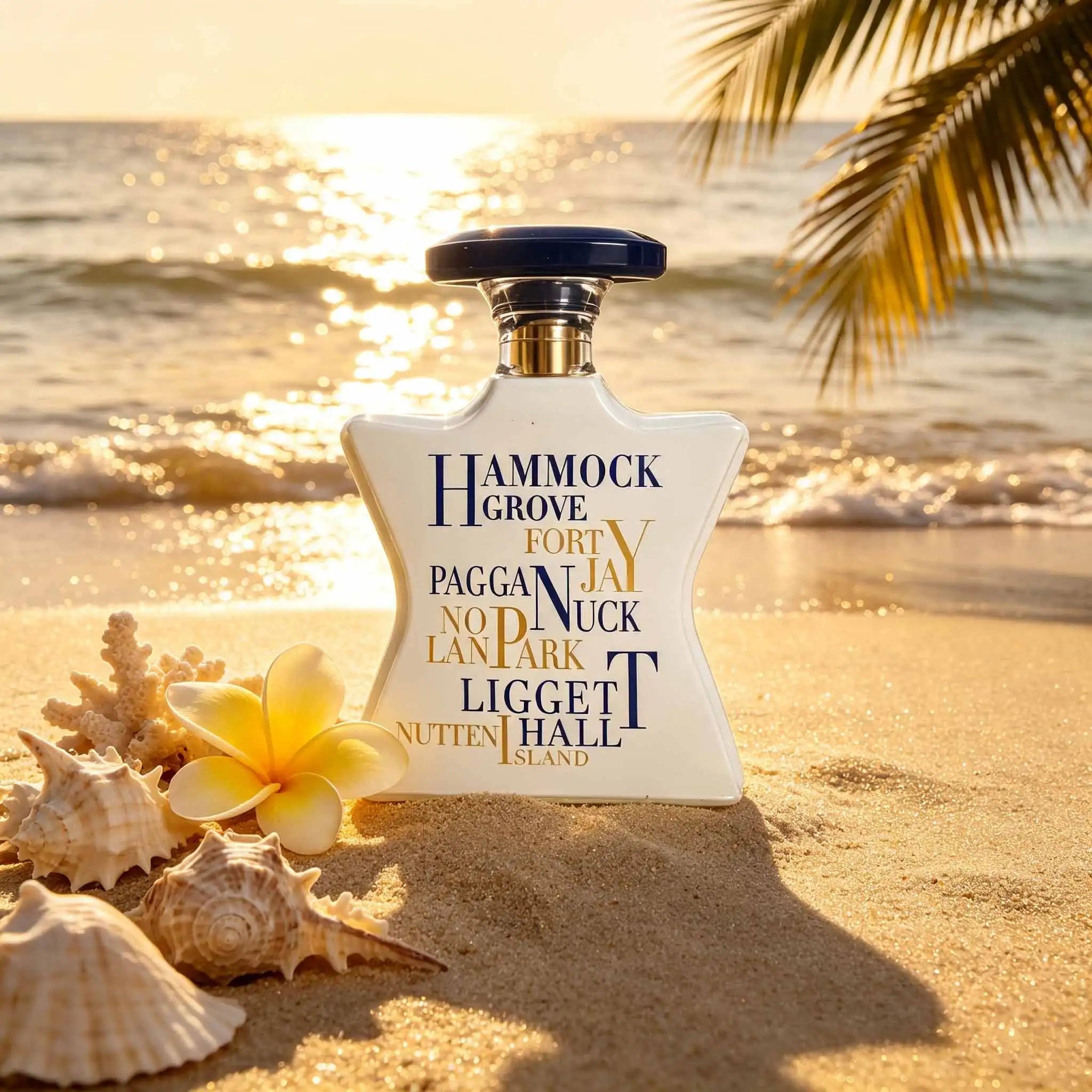 Luxury NYC Fragrance Bond No.9 Governors Lsland, Elegant Blue-white Gift Box With Iconic Star Ceramic Bottle. Rich Woody Incense Aroma, Decent Gift Choice For Couples & Business Occasions