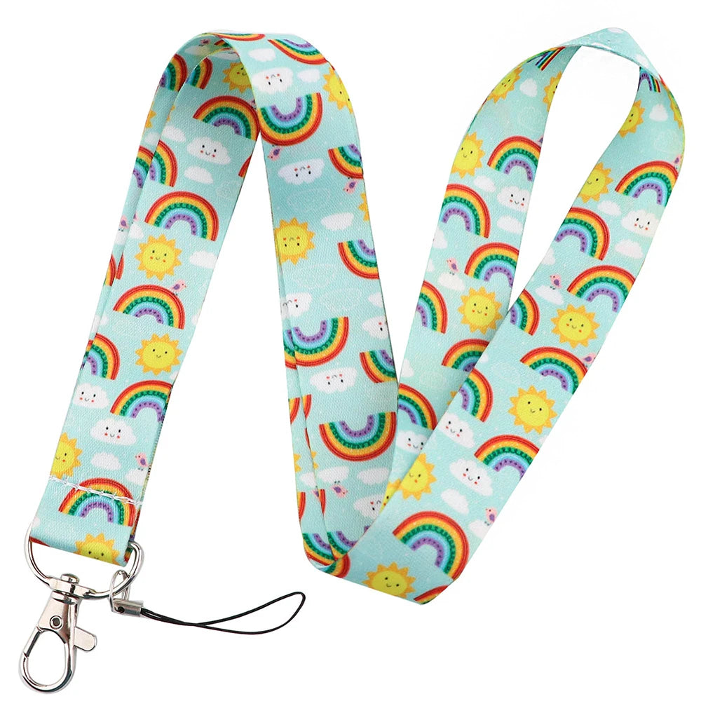 100 Designs Cute Art Lanyard for Keys Chain Badge Holder ID Credit Card Pass Hang Rope Lariat Mobile Phone Charm Accessories