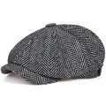 Fashion Wool Newsboy Caps Mens Herringbone Flat Caps Women Men British Painters Hats Soft Autumn Winter Caps Hats Casquette