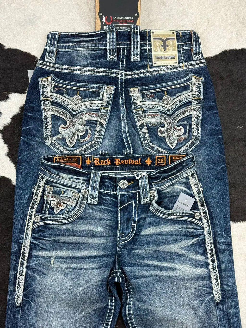 Y2K New Gothic Blue Denim Embroidery Harajuku Wide Pants Revival Mens Jeans Foliage Bootcut Women Pocket Hip Hop Streetwear