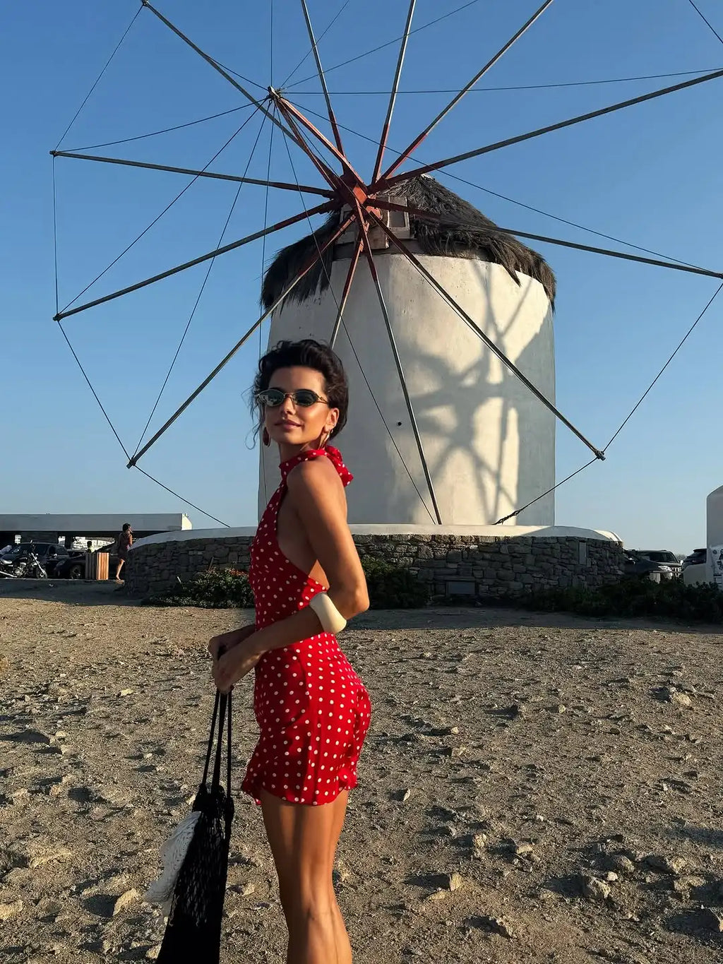 Retro Backless Polka Dot Halter Dress Women Sleeveless Off Shoulder Lace Up Slim Mini Dresses Lady Holiday Party Vestidos 2026