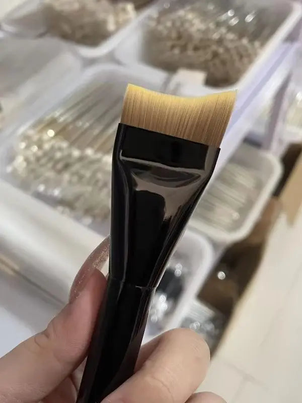 Ultra Thin Brush Make Up Brushes Eco-Friendly Makeup Brush Traceless Liquid Brushes Flat Makeup Scrub for Liquid Cosmetics