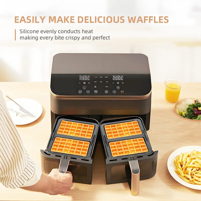 1PCS Food Grade Silicone  Mold, Plates for Ninja AF400EU, AF451EU and AF500DE Hot Air Fryer, Silicone Air Fryer Liner  Mold