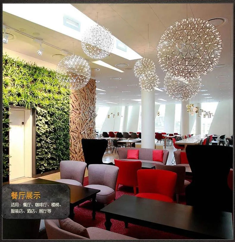 Sparkleball Panoramic Starry Sky Pendant Light Commercial Internet Celebrity Bar Salon Loft Duplex Art Ball Decorative Light