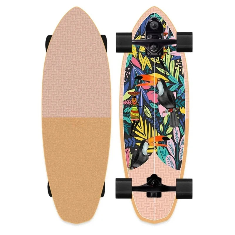82cm Professional S7 P7 Carver Surf Land Skateboard Highly Smooth Maple Professional Land Surfboard Big Fish Board