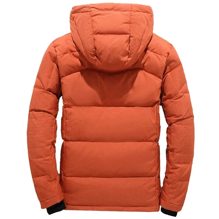 Down Jacket Male Winter Men White Duck Down Jacket Hooded Outdoor Thick Warm Padded Snow Coat Oversize M-4XL