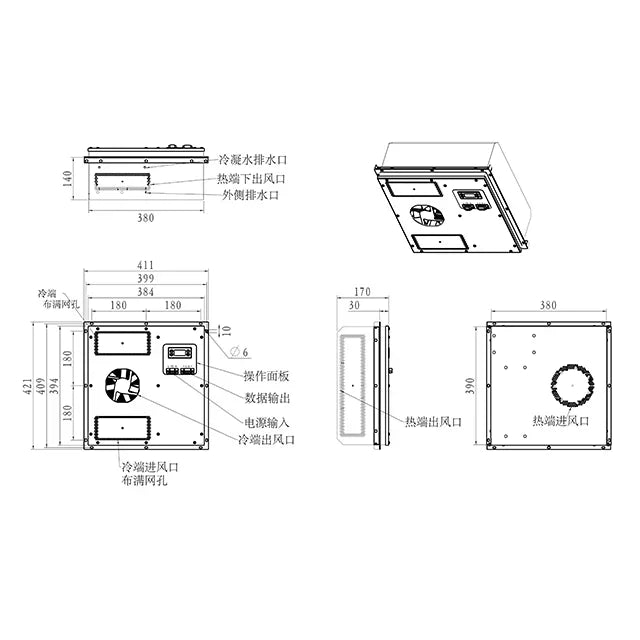 220V Convenient installation suitable for multiple scenarios cabinet air conditioner Computer room air conditioning