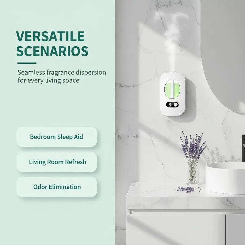 Automatic Aromatherapy Diffuser Adjustable Mist Level Essential Oil Humidifier 250ml Air Freshener for Home Spa