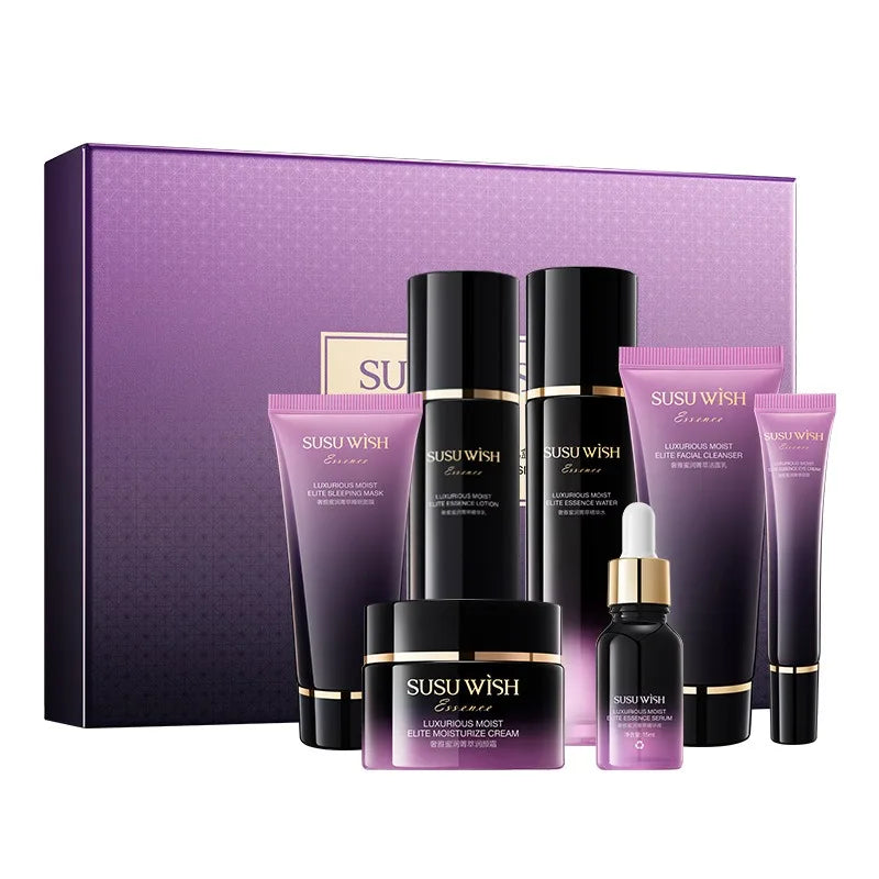 Royal Jelly Moisturizing and Anti-Wrinkle Set Reduces Fine Lines Repairs Skin Hydrates Brightens Anti-Aging Firming Skin care