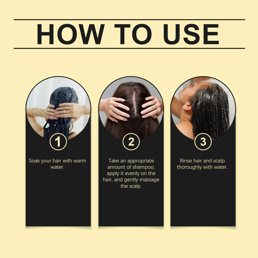 Ginseng Hair Shampoo Clean Scalp Improve Hair Quality Refreshing Oil Control Anti Dandruff Reduce Hair Loss Ginseng Shampoo