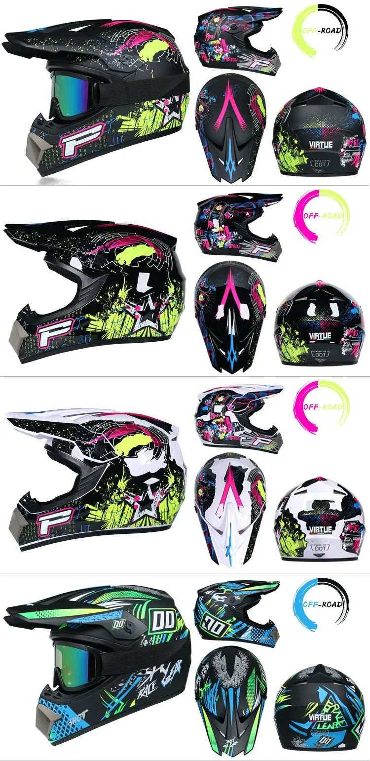 Send 3 pieces  motorcycle helmet children off-road helmet bike downhill AM DH cross helmet capacete motocross casco capacitance
