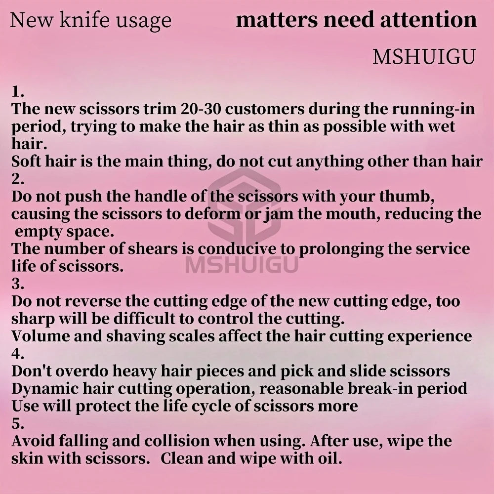 ACOS Professional Barbershop Scissors Set 440C Steel 6-inch Hair Thinning Clippers for Household Barber Tools