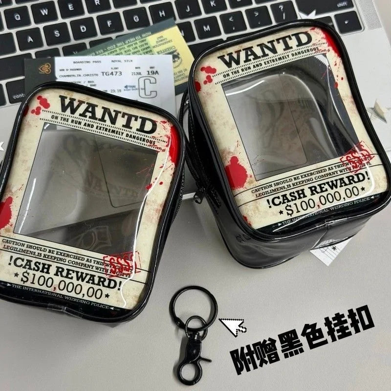 New Fun Creative Prison-themed Itabag Transparent Case For 13cm Doll Portable Clear Keychain Gift Box Collectibles Storage Pouch
