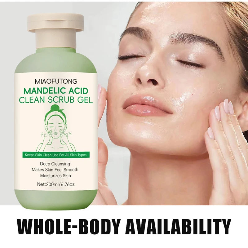 Korean Mandelic Acid Exfoliating Gel Deeply Cleanses Pores On Face Body Gently Removes Dead Skin Improves Facial Skin Texture