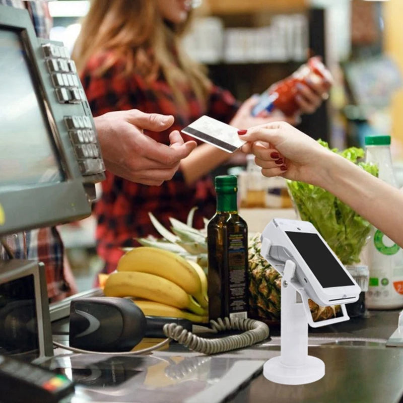 Universal Pos Machine Desktop Stand Rotatable POS Cashiers Holder Rack Display Bracket For Supermarket Restaurant