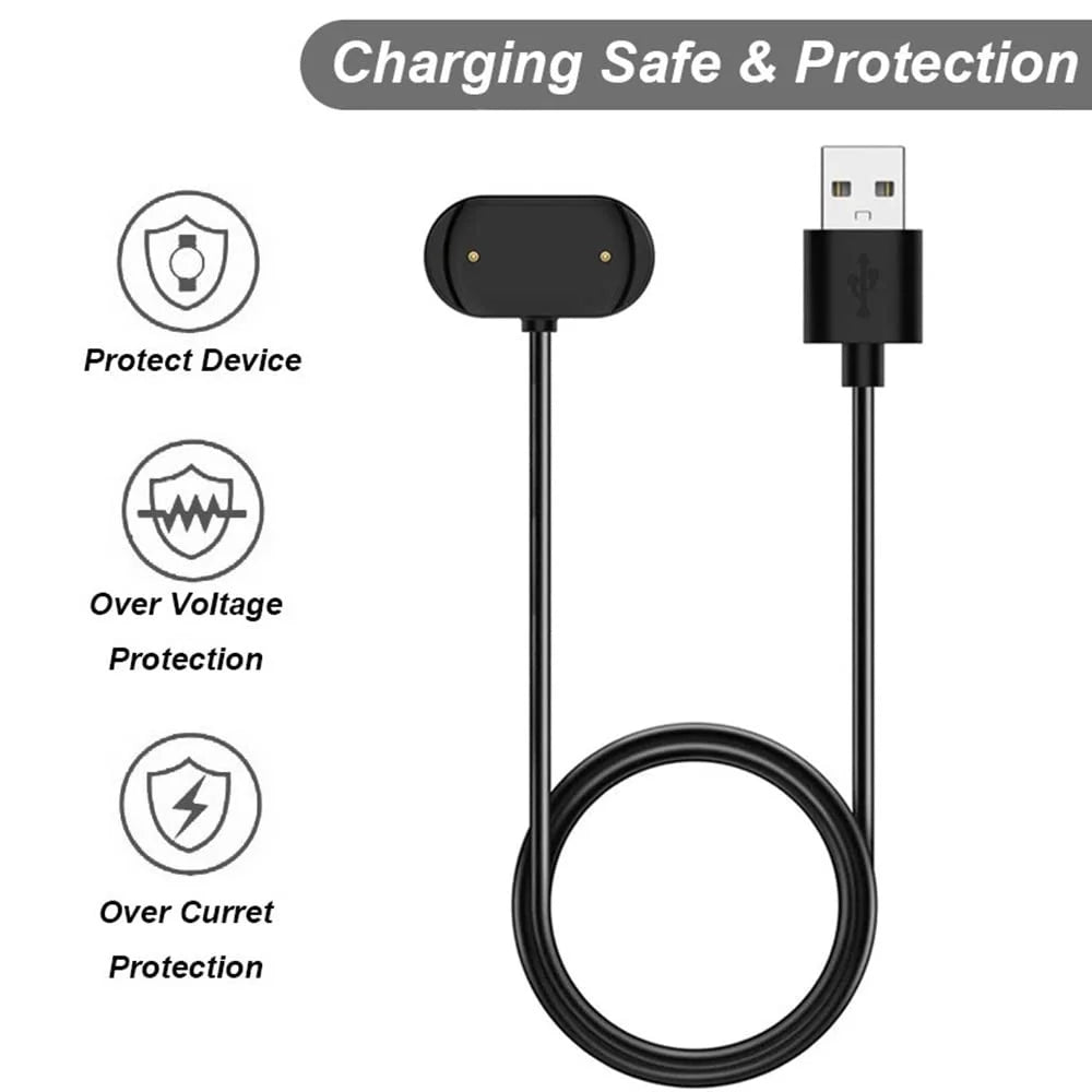 2-Pack Charger for Amazfit T-Rex 2 GTR 4 GTR 3 GTR 3 Pro GTS 4 GTS 3 Replacement Charging Cable Cord for Amazfit Smart Watch