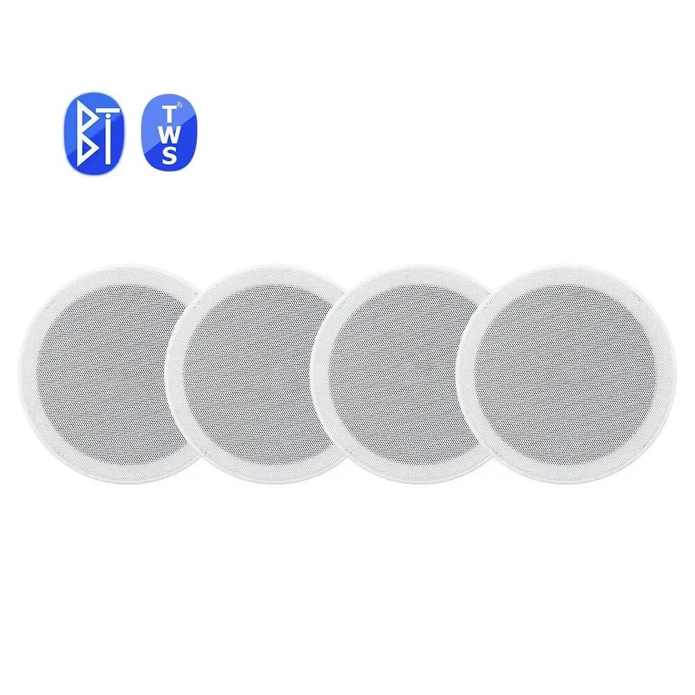 6inch Bluetooth Ceiling Speaker Home Theater Sound System Build-in Class D Amplifier Stereo Loudspeaker for Residential Hotel