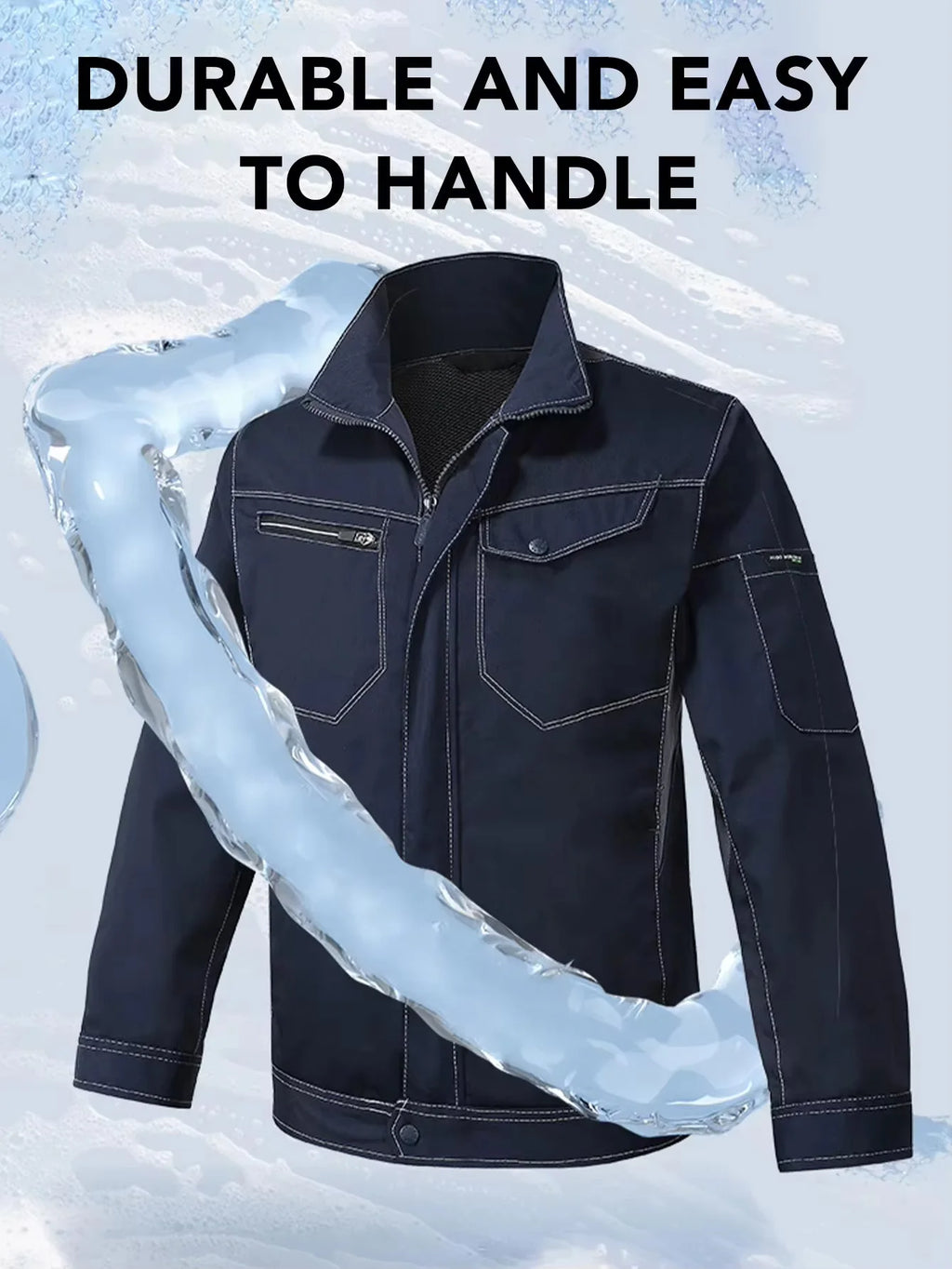 Fashion Denim Workwear for Men Women Spring Autumn Long-sleeved Work Clothes Wear-resistant Uniform Coat Workshop Uniforms