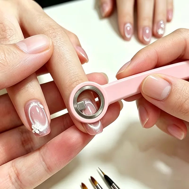 Nail ring with handle magnet, small and convenient, strong magnetic force, one-time molding, easy to operate