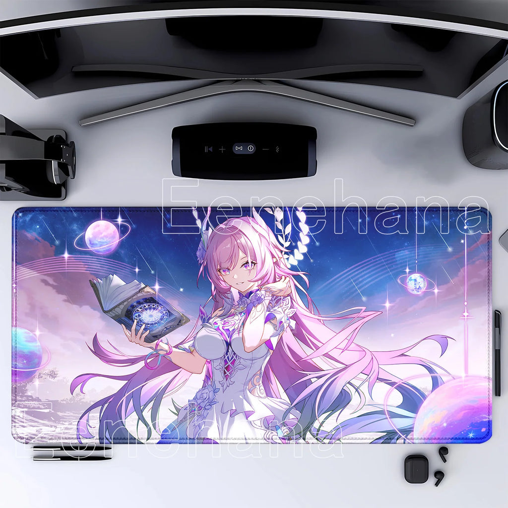 Mouse Pad Honkai Star Rail Cyrene HD printing Pretty Gaming Lock Edge Large Rubber Anime kawaii Mousepad Laptop offices Desk Mat