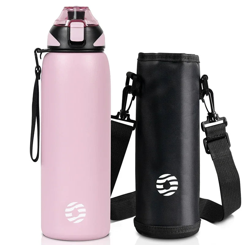 FEIJIAN 600/800/1000ml Travel Water Bottles Vacuum Sports Bottle Warm and Cold Drink Stainless Steel Vacuum Flask Portable