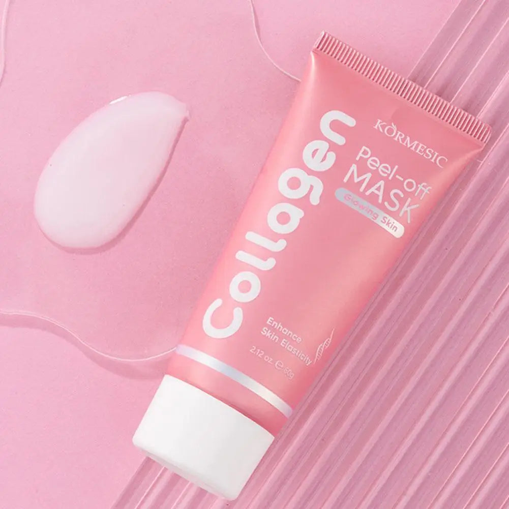 Collagen Peel Off Facial Mask Collagen Night Wrapping Mask Elasticity & Hydration Care For Glowing Skin Overnight Mask Cream 60g