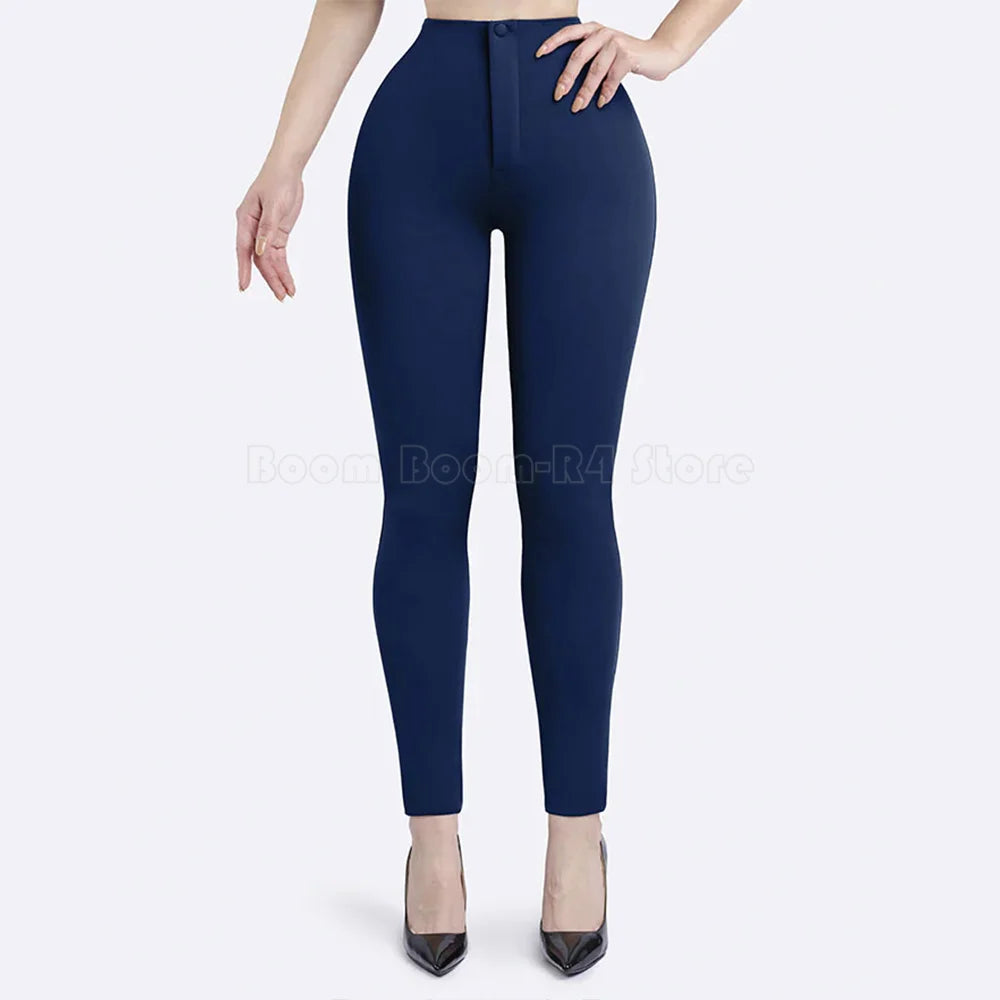 High Waisted Skinny Leg Pants for Women Tummy Control Push Up Butt Gym Pants Casual Leggings Yoga Soft Stretch Comfy Trousers