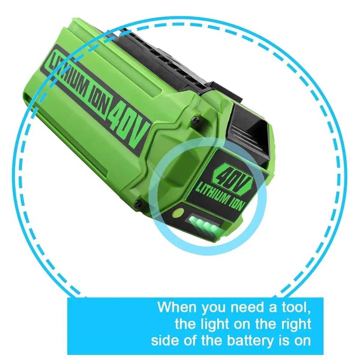 40V  6Ah rechargeable for G-MAX Li-ion Battery for Greenworks Manufacturer Replacement Battery for Lawn Mower Power Tools