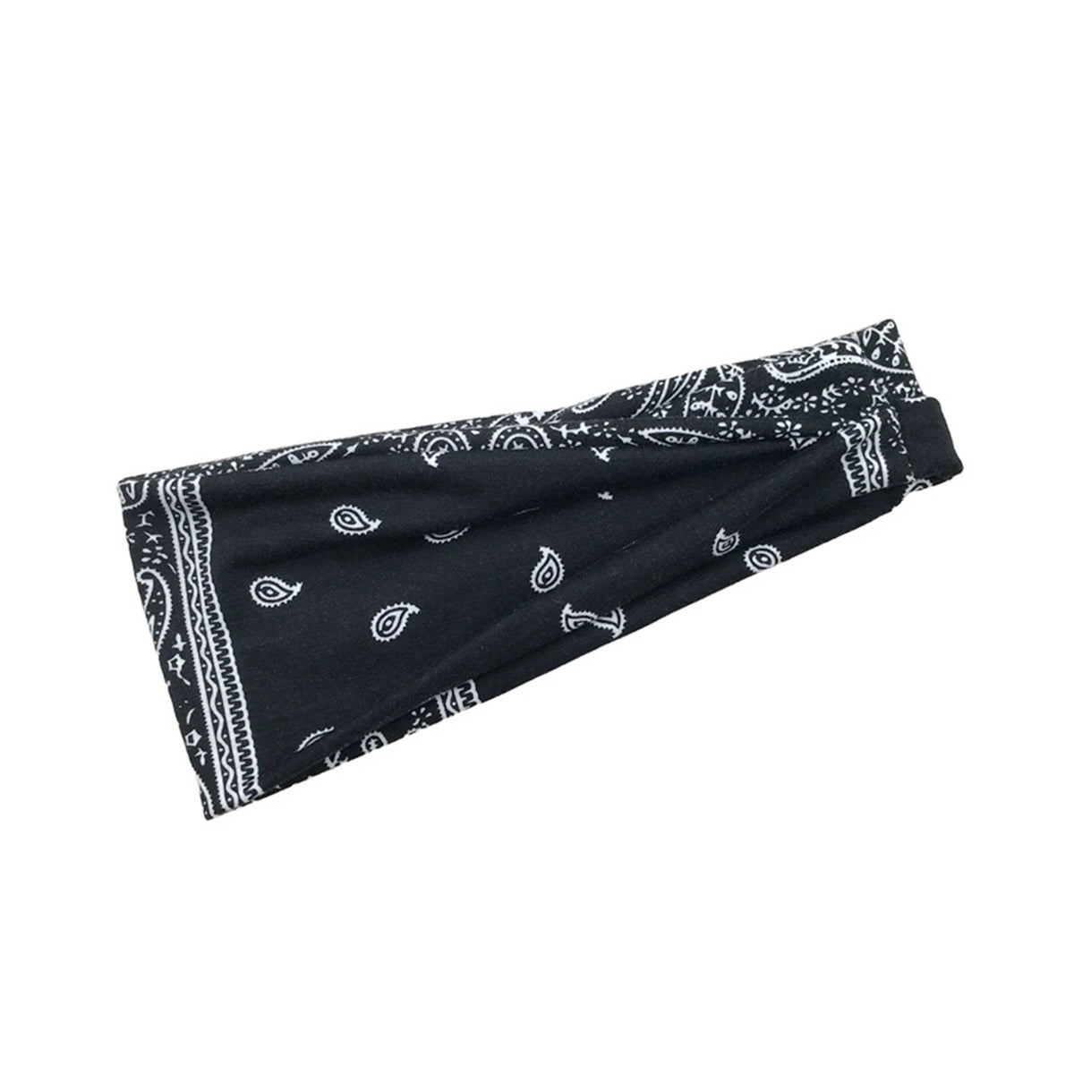 Boho Headbands Paisley Hair Bands Knoted Turban Headband Stretch Twist Head Wraps Stripe Cloth Head Bands for Women and Girls