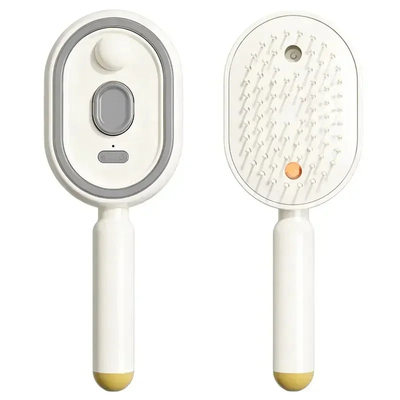 New Wet Electrics Hairbrush with Water Spray Rechargeable Steams Hair Straightener USB-C Charging for Both Long & Short Hairs